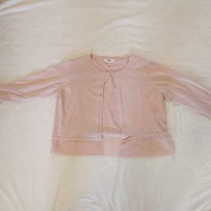 GBgirls XL pink cardigan sweater